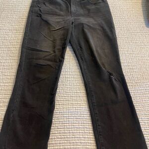 DEMOCRACY "Ab solution" size 10 black distressed jeans